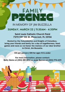 Family Picnic in Memory of Jim Buzzella